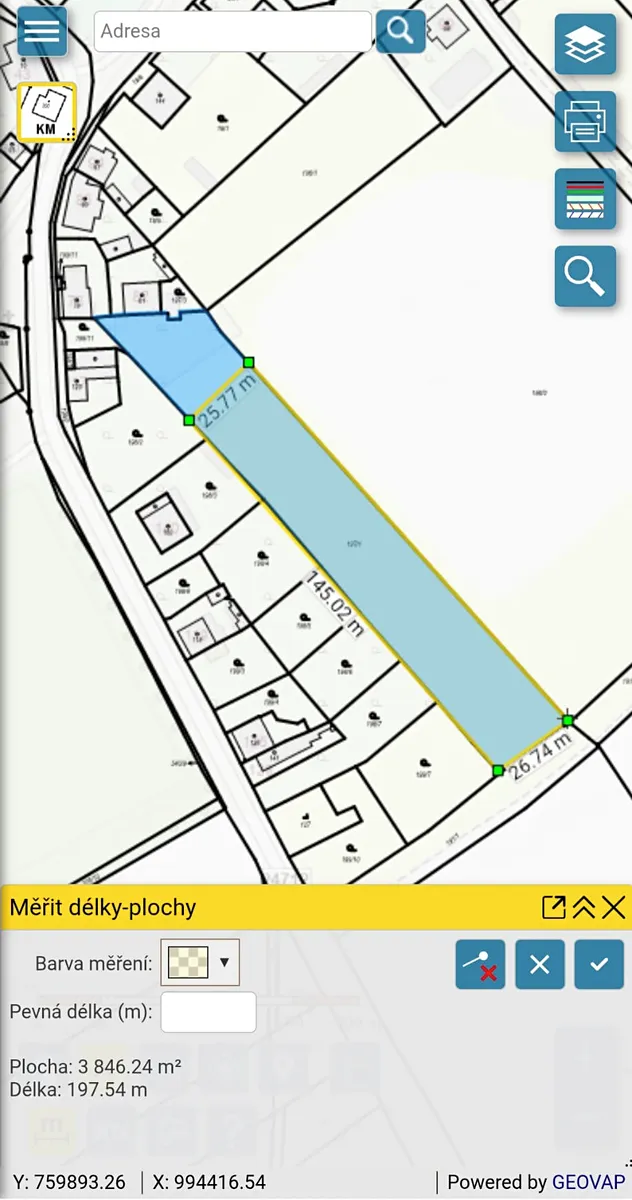 Prodej pole 3800 m²